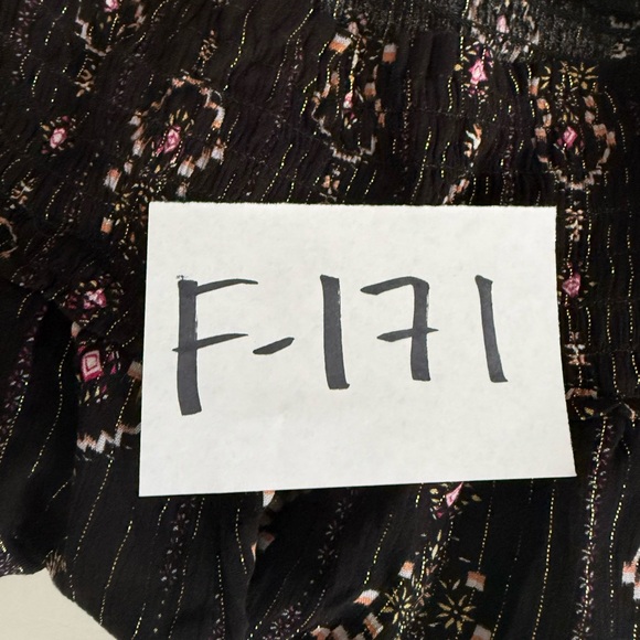 Threedots Boho Style Black Floral Print Women Shorts Elastic Size S - Picture 9 of 9